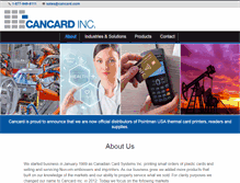 Tablet Screenshot of cancard.com